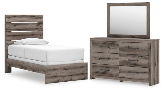 Urbanoore Twin Panel Bed, Dresser and Mirror