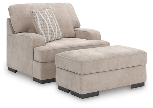 High Profile Chair and Ottoman