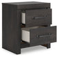 Hollivern Twin Panel Bed with Mirrored Dresser and Nightstand