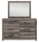 Urbanoore Full Panel Bed with Storage, Dresser, Mirror and Nightstand