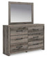 Urbanoore Full Panel Bed with Storage, Dresser, Mirror and Nightstand
