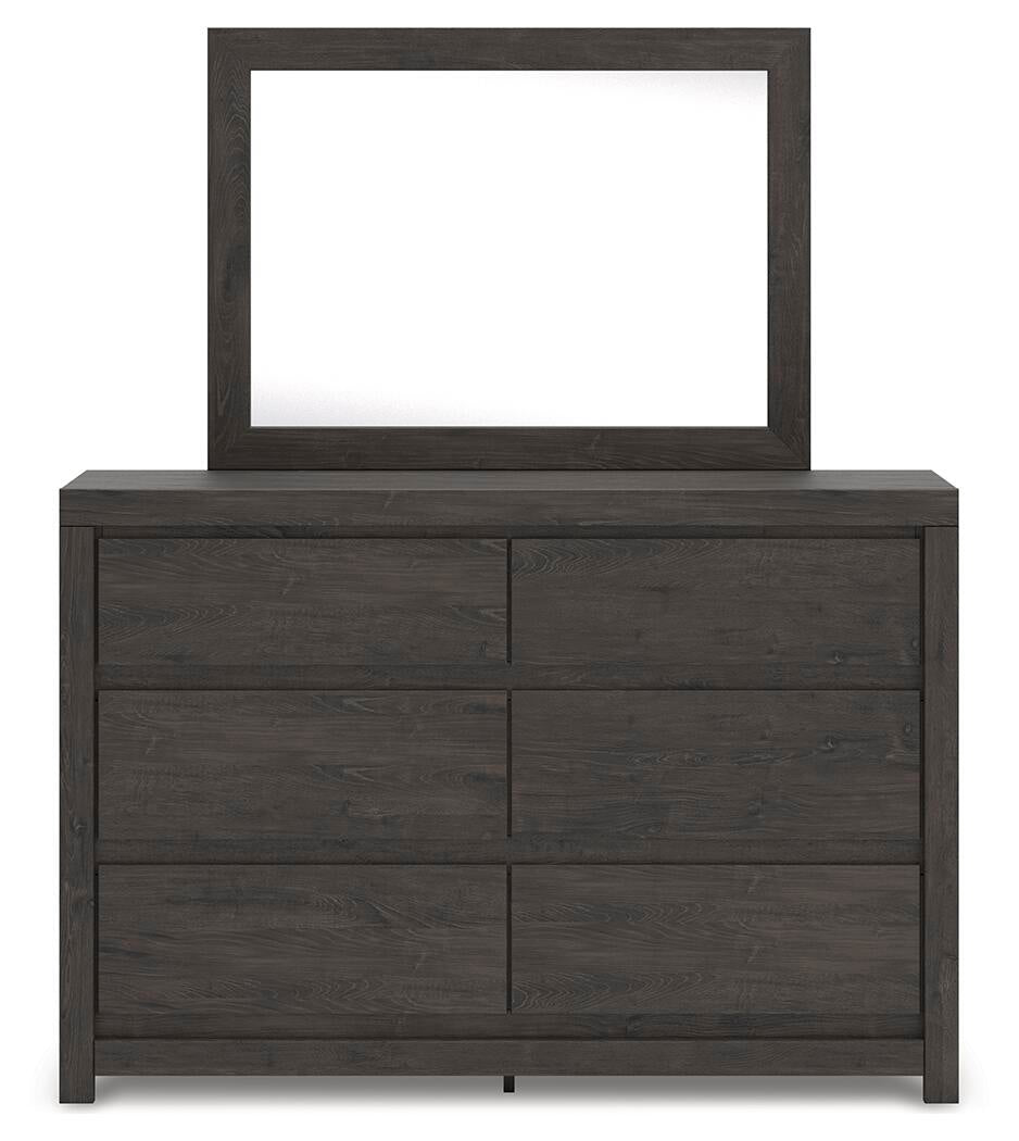 Parlayon King Panel Bed, Dresser, Mirror and Nightstand