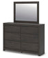 Parlayon King Panel Bed, Dresser, Mirror, Chest and Nightstand