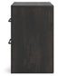 Delmorta Full Panel Storage Bed, Dresser, Mirror and Nightstand