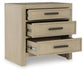Calmoro Queen Bookcase Bed with Mirrored Dresser and Nightstand