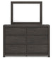 Parlayon Queen Panel Bed, Dresser and Mirror