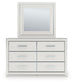 Birmonton King Upholstered Panel Bed, Dresser, Mirror, Chest and Nightstand