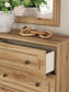 Galletyn Full Panel Bed with Mirrored Dresser