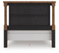 Chadworth Queen Poster Bed with Mirrored Dresser