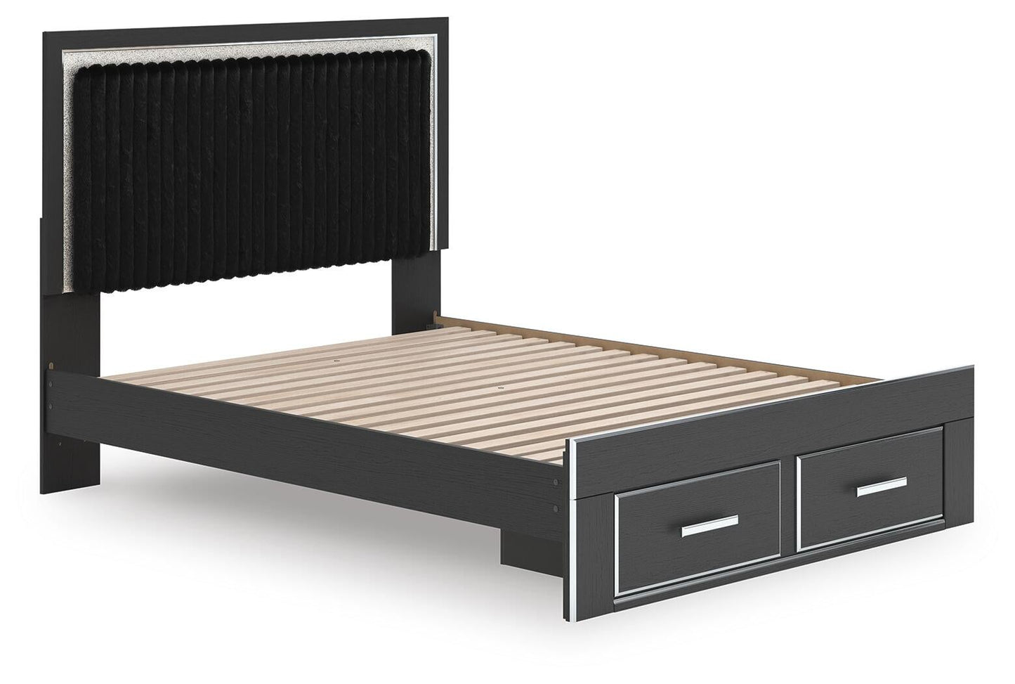 Zuraleus Queen Upholstered Panel Storage Bed