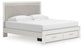 Zuraleus King Upholstered Panel Platform Storage Bed