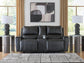 Glossmore DBL Rec Loveseat w/Console