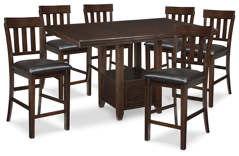 Haddigan Counter Height Dining Table and 6 Barstools