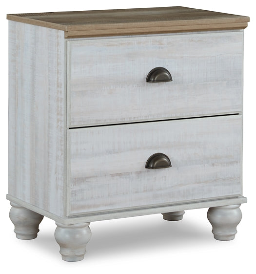 Haven Bay Queen Panel Bed with Mirrored Dresser, Chest and 2 Nightstands