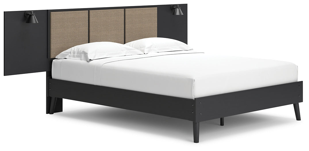 Charlang Queen Panel Platform Bed with Dresser, Chest and Nightstand